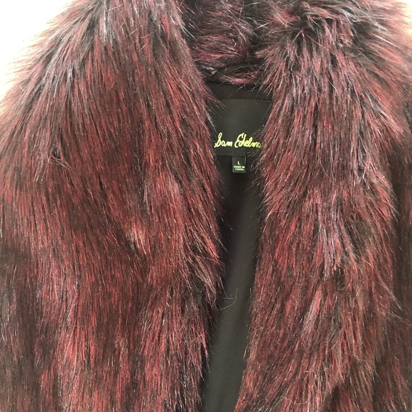 Sam Edelman Faux Fur Vest in Purple - Picture 7 of 7